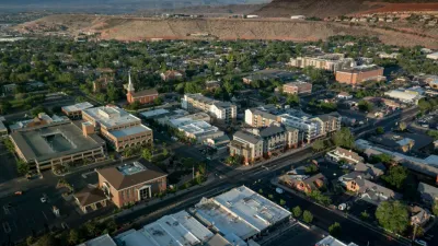 Aerial view of St. George, Utah